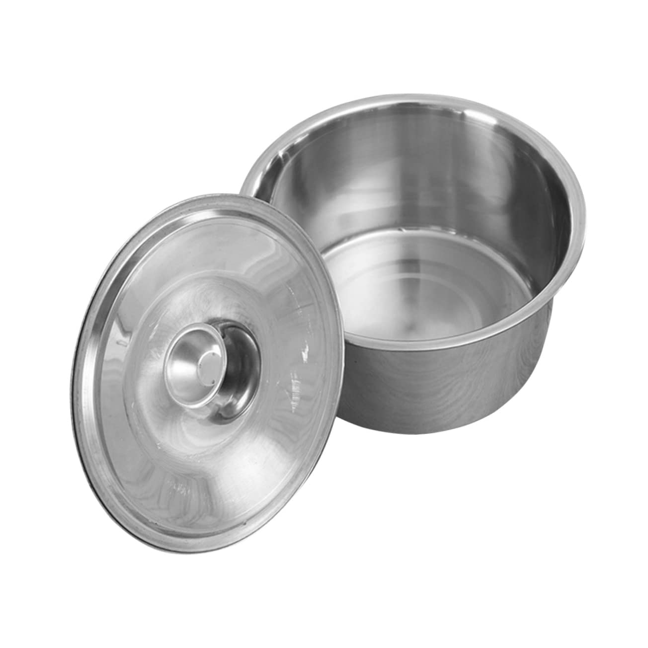 BRIGHTFUFU Stainless Steel Seasoning Basin with Cover Deep Capacity Condiment Non Magnetic Dish for Restaurants and Home Use and Kitchen Essential