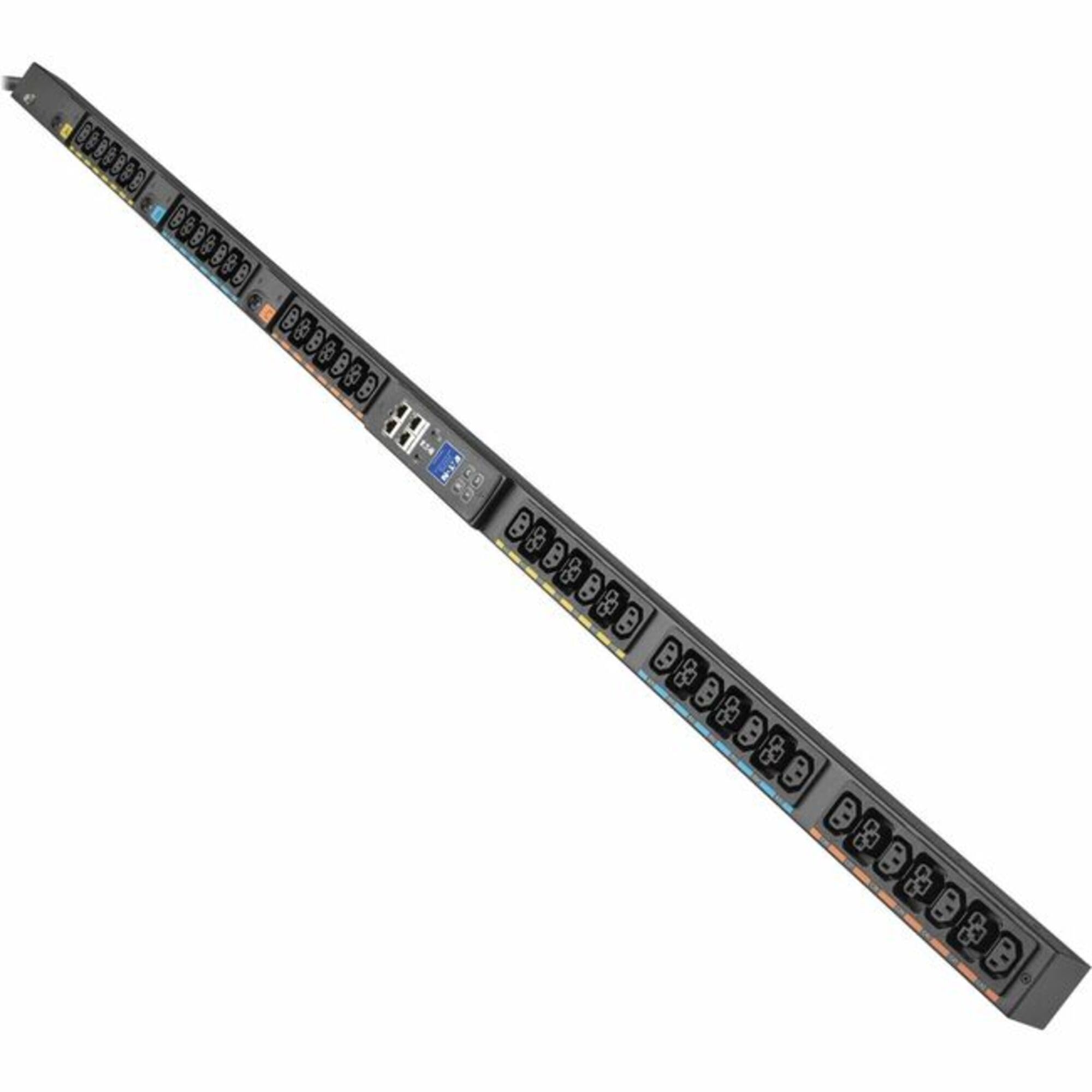 Eaton Electrical - EVMI1530X - Eaton 3-Phase Metered Input Rack PDU G4, 208V, 42 Outlets, 24A, 8.6kW, L15-30 Input, 10