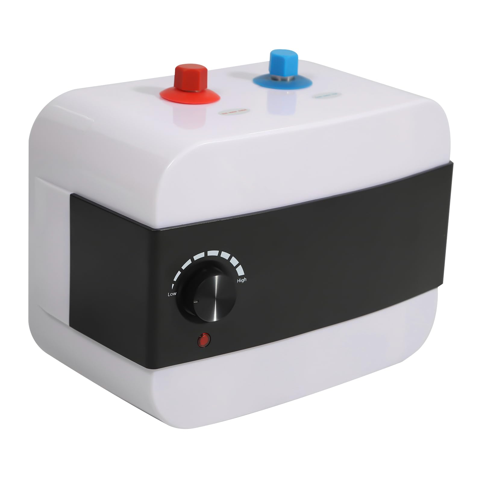 Elektryczny podgrzewacz wody 6 l, bojler dolny, 1500 W, zbiornik ciepłej wody, niskie ciśnienie, temperatura 30-65 stopni, biały