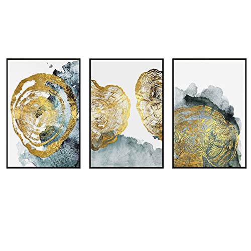 Toile art mural nordique minimaliste grand format 3 pièces sans cadre