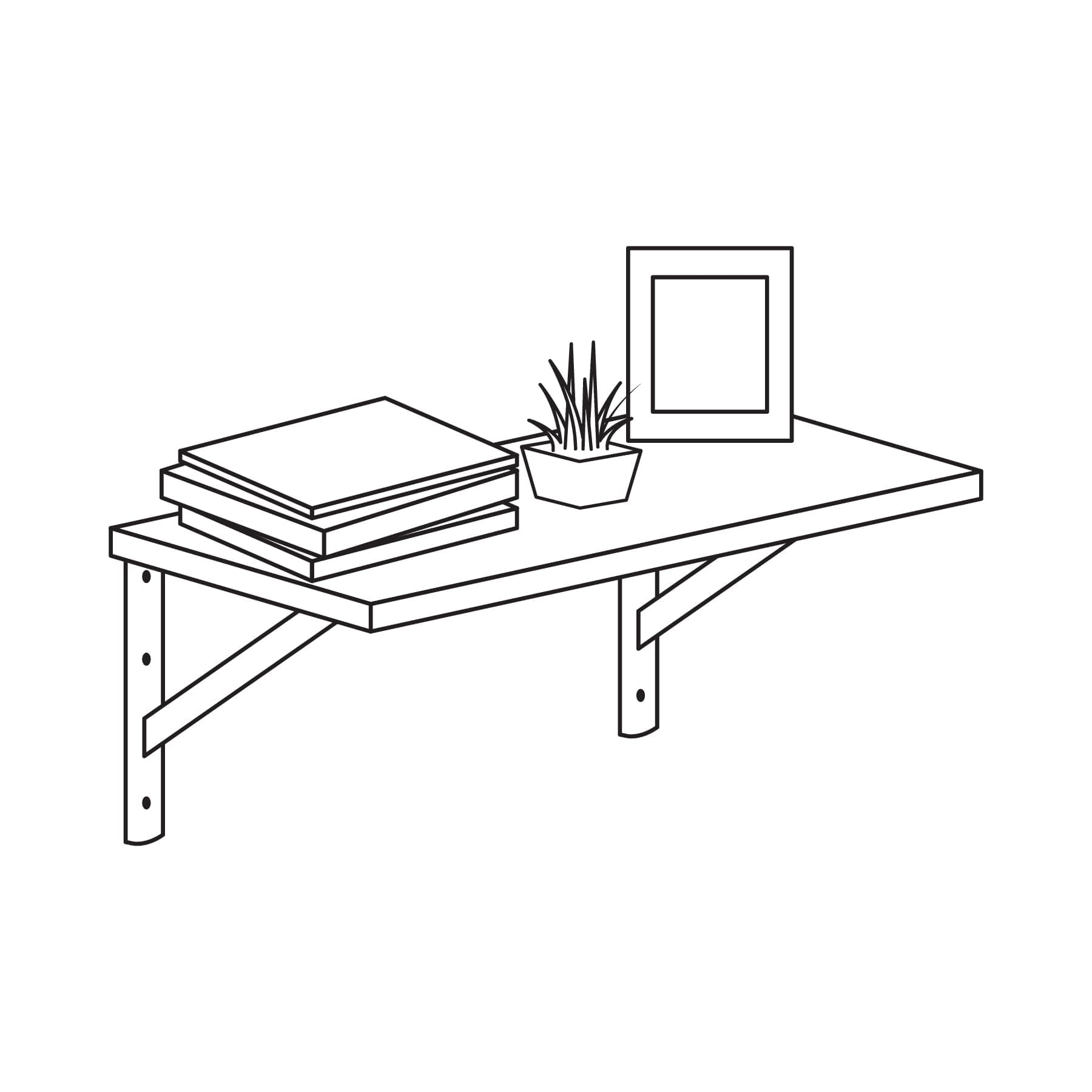 Supporto rinforzato, 8 x 12 ', bianco