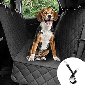 Bonve Pet Dog Car Seat Cover, Waterproof & Scratch Proof & Nonslip Back Seat Cover Protector Liner, Dog Car Hammock with…