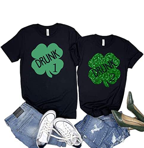 saint paddys day couple shirts