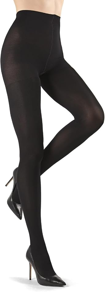 Levante Womens Super-Soft Evolution 50 Denier Control Top Tights Nero Small