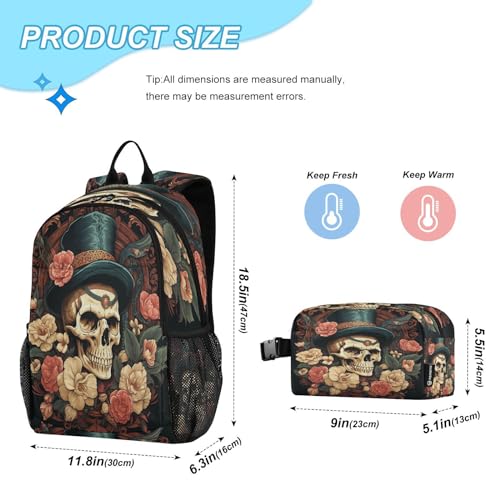 Ensemble sac à dos étudiant durable et sac isotherme assorti