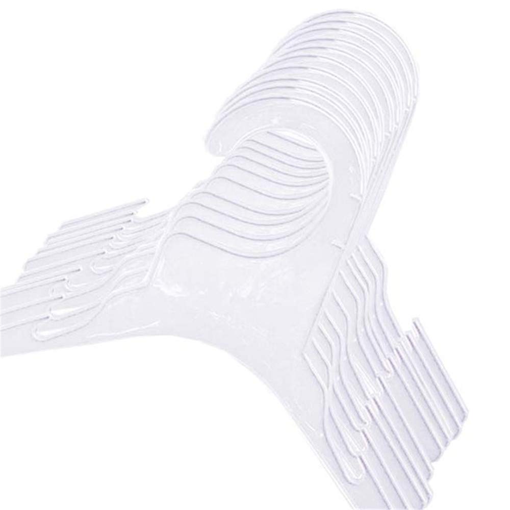 Pet Clothing Hanger, 10PCS Plastic Anti-skid Dog Puppy Cat Clothes Clothing Rack for Small Animals (WHITE, S) - Image 4
