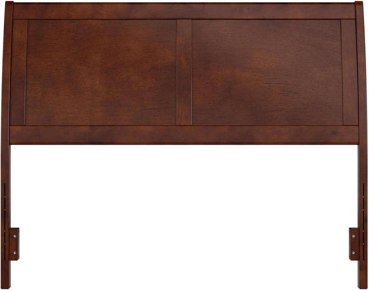 Headboard with USB Charger - Classic Bedroom Design - Durable & Stylish Full/Walnut