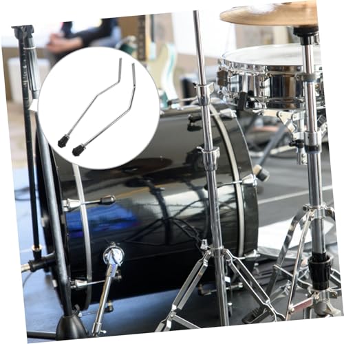 Hemoton 2pcs Drum Leg Holder Durable Replacement Feet for Snare and Floor Drums Multipurpose Support Stand Stability Silver Finish miniatura 6