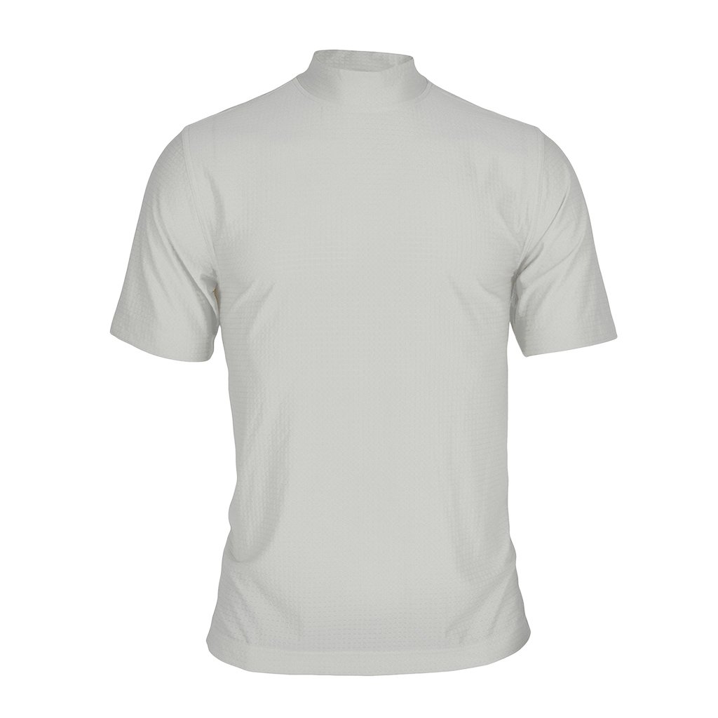 Monterey Club Men's Mini Texture Mock Shirt #3310