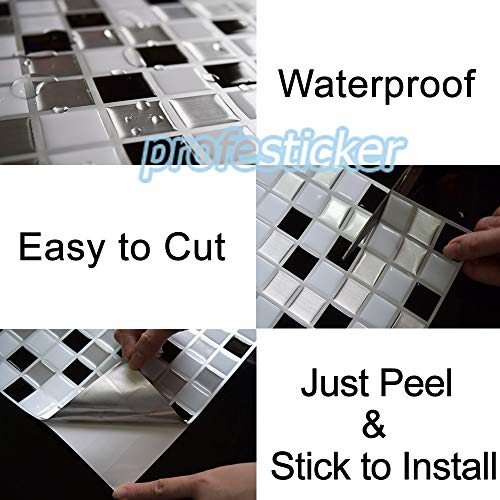 Profesticker Piastrelle Adesivi Muro 3D Mattonelle...