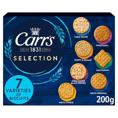 Cracker Selection - Cesta de regalo sabrosa y retorcida 'A symphony of flavors' de 200 g (paquete de 4) para cumpleaños, Navidad, Pascua, Año Nuevo