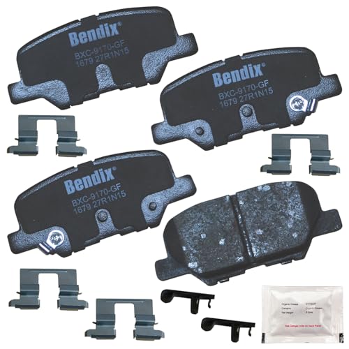 Image of Bendix Priority1 CFC1679 Ceramic Rear Brake Pads for Mazda 3 2016-2014, 3 Sport 2016-2014, 6 2015-2014, Mitsubishi ASX 2015-2013, Outlander 2018-2014, Outlander Sport 2024-2013, RVR 2024-2013