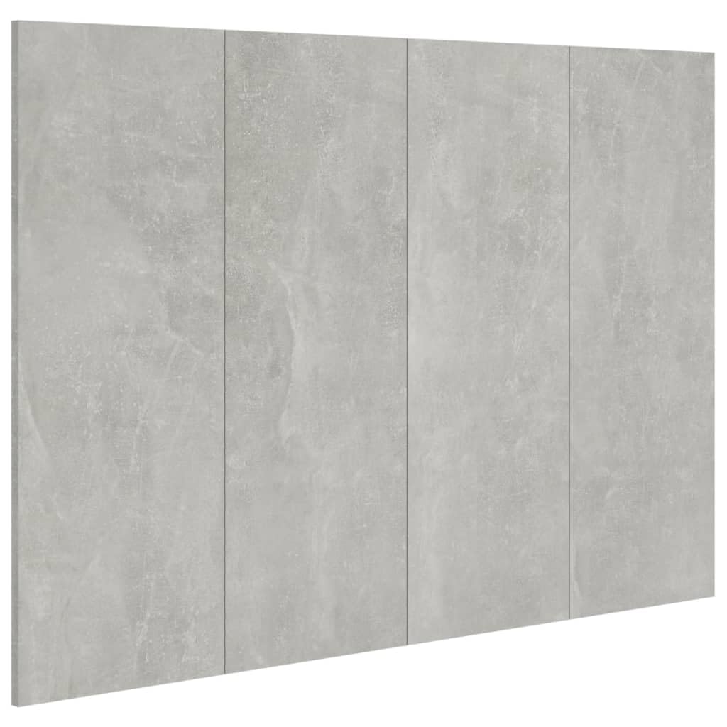 vidaXL Testiera Letto Grigio Cemento 120x1,5x80cm in Legno Multistrato