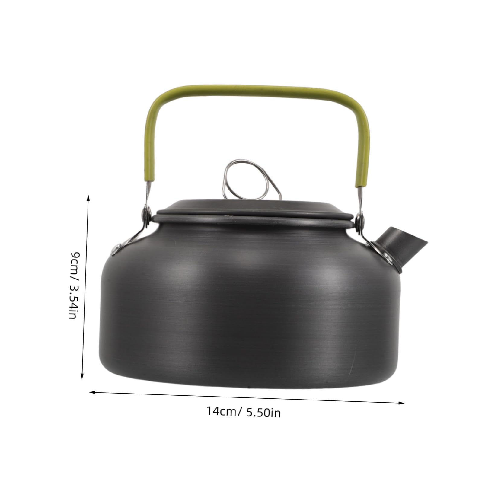 VICASKY Compact Outdoor Tea Kettle Lightweight Aluminum Alloy Camping Pot for Boiling Water Tea Coffee for Hiking Travel Picnics Outdoor Adventures