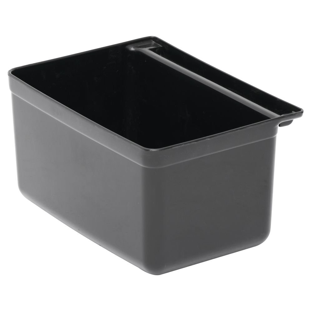 Cutlery Bin for Service Carts Black Plastic Utility Cart by HUBERT – Plastic, Black