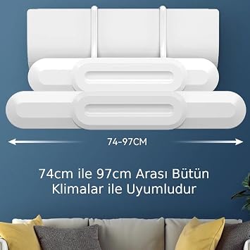 Valkyrie 74-97cm Adjustable Air Conditioner Wind Cutter Air Router Air Conditioner Visor Deflector