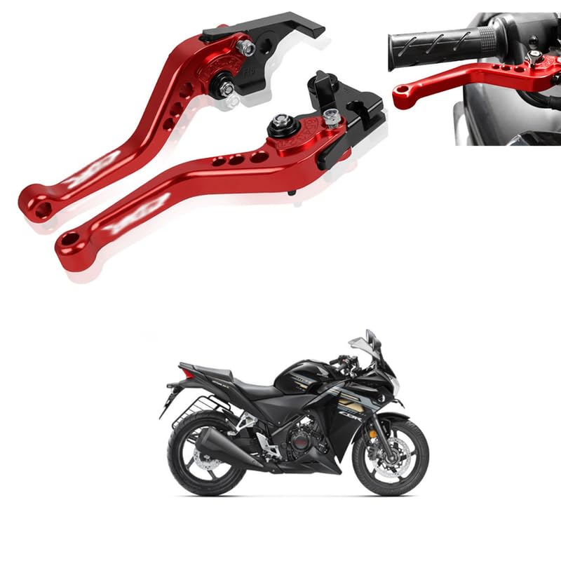 1 Pair Double Disc Brake Lever Universal CNC Aluminum Alloy Motorcycle Modification Double Disc Brake Lever for Motorcycles, Scooters Comfortable With CB-R 250-image-30