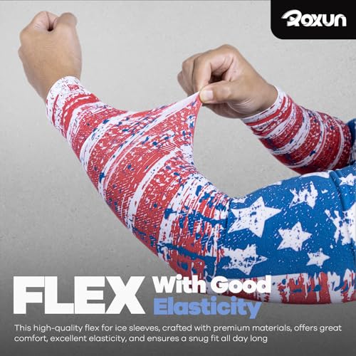 Image of ROXUN Arm Sleeves, Cooling UV Sun Protection Sports Compression for Men /Women