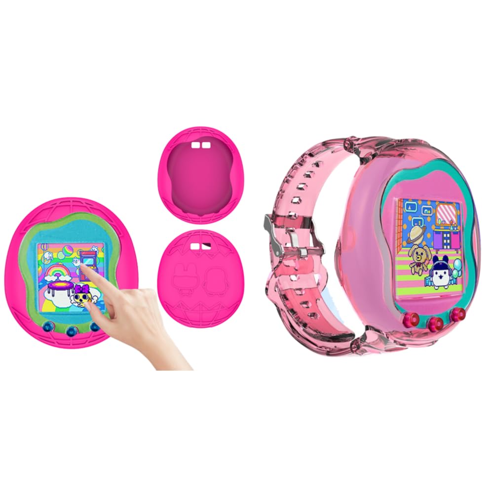 Custodia In Silicone Per Tamagotchi Uni – Cover Protettiva Antiurto Con Moschettone, Accessorio Fluorescente Per Console Gioco - 5