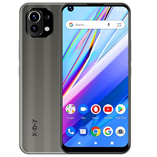 6.8 Inch Unlocked Smartphones, Xgody K40 Pro Android 8.1 OS Type C Port Cell Phone, 5mp Front and Rear Dual Cameras Dual SIM Mobile Free Phones. (Grey)
