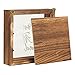 Juvale Honeymoon Fund Box Wedding Decorations for Reception - 7 x 7 Inch Wooden Rustic Wedding Card Box