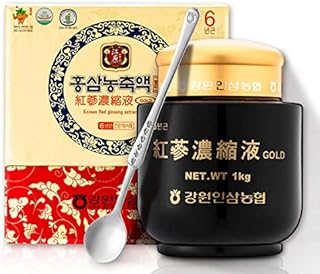 [Gangwoninsam] Korean Red Ginseng Extract Gold 1.00kg / 35.27 fl. oz – Contains 100% Pure Korean 6-Year-Old Red Ginseng Root Extract