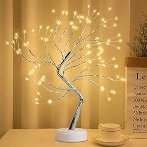 Light Spirit Tree Light Tree Lamp Artificial Bonsai Tree Lights with 108 LED Lights, Battery, USB, Smart Touch, for…