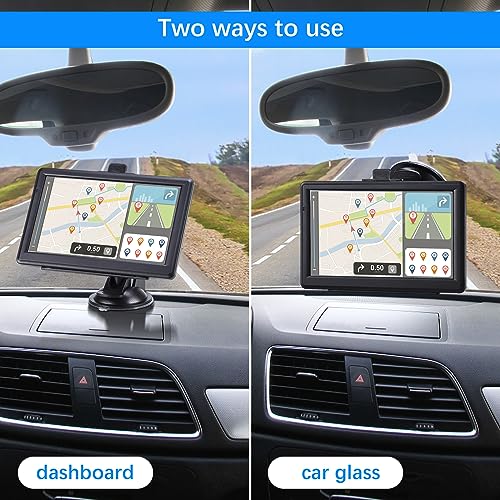 GPS-navigatie voor auto, 7 inch touchscreen spraak auto GPS wereldnavigatiesysteem met Europa UK 52 kaarten, 8 GB 256M voertuig GPS-navigatie voor vrachtwagen snelheidsovertreding waarschuwing gratis - Afbeelding 4