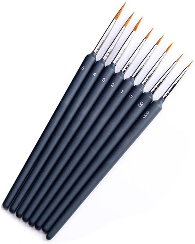 Hair Art Fineline Pen Painting Brush Line for Artist Acrylic Oil Watercolor Gouache Drawing