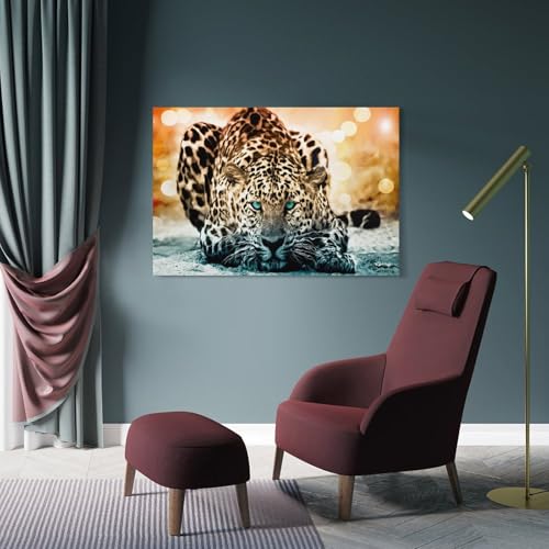 Impression sur toile moderne léopard tableau décoration maison 30x45cm - 4