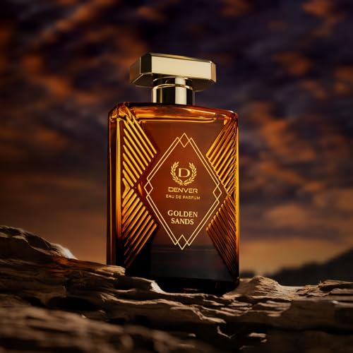 Image of DENVER Golden sands Perfume For Men - 100 ML | Aromatic Oud| Long Lasting Fragrance | Eau De Parfum