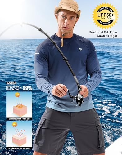 Image of Men's Sun Protection Long Sleeve Shirts UPF 50+