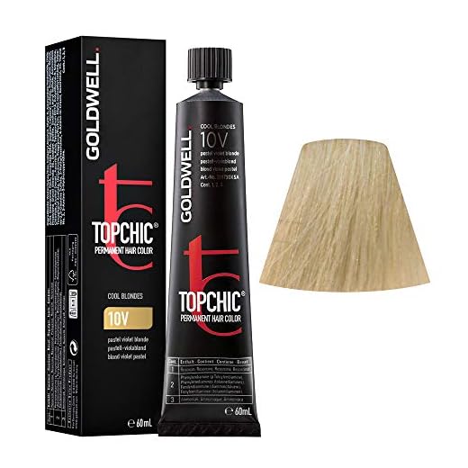 Goldwell Topchic Haarfarbe 10V pastell-violablond, 1er Pack (1 x 60 ml)
