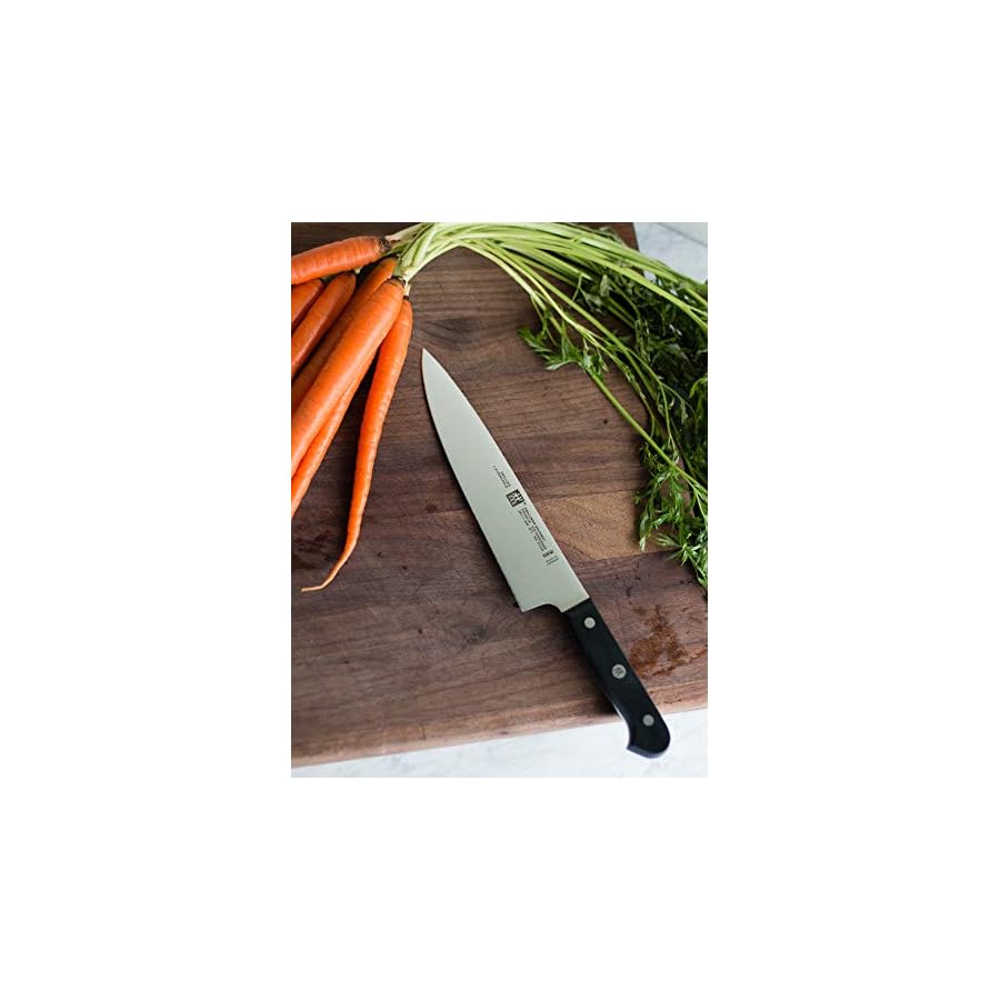ZWILLING Gourmet 8-inch Chef’s Knife, Kitchen Knife, Black, Stainless Steel