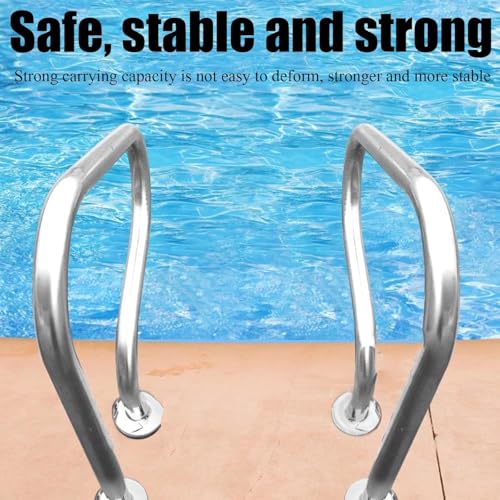 Rambarde de sécurité pour piscine et rampe de jardin avec barre d'appui - 4
