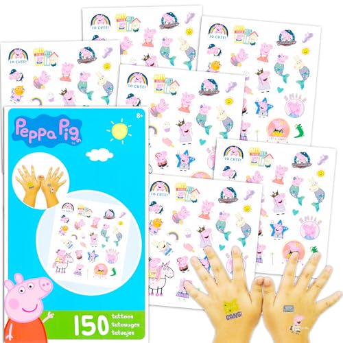 150 Pcs Peppa Pig Temporary Tattoos for Toddlers Bundle image 3