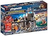 PLAYMOBIL Adventskalender 70778 Novelmore "Darios Werkstatt" mit zahlreichen Figuren und Zubeh&ouml;rteilen hinter jedem T&uuml;rchen inkl. Burg mit Turm als Kulisse, 135-teilig, Ab 4 Jahren