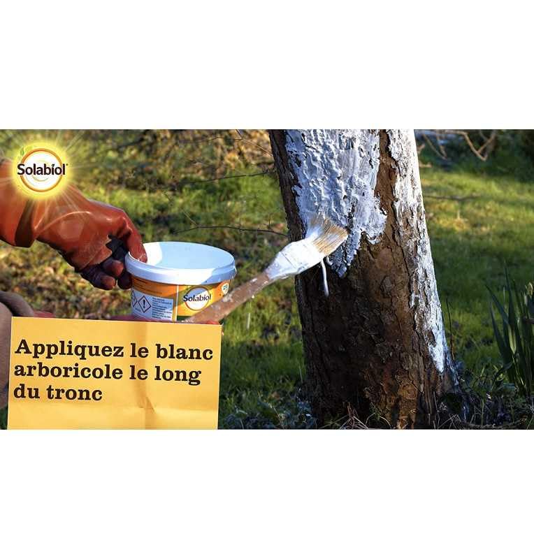 Multitanks - Solabiol SOBLANC3 Blanc Arboricole 3L - Protection naturelle pour troncs d'arbres