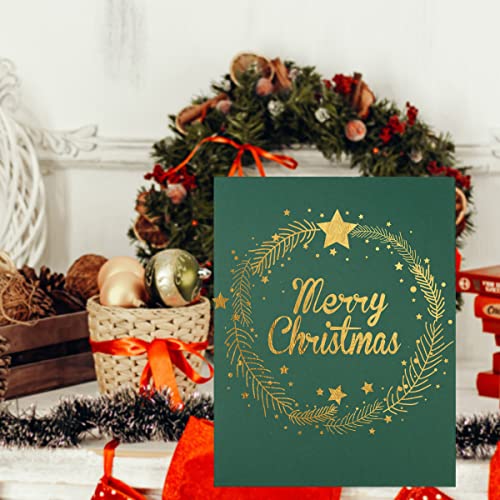 50 Sheets 8 1/2 X 11 Thick Paper Cardstock Blank Cards Colorful For Diy Crafts Cards Making, Invitations, Scrapbook Supplies (Dark Green, 8 1/2 X 11) #TOP5