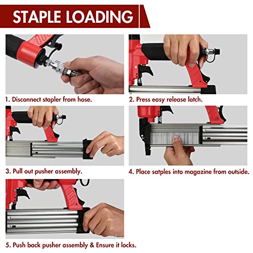 Arrow 18 Gauge Pneumatic Brad Nailer, Oil-Free Upholstery Nail Gun With 4000 Pieces 5/8 '', 1 '' , 1-1/4 '' Nails, Adjustable Exhaust, For Woodworking, Professional And Diy Projects, Pt18G #TOP5
