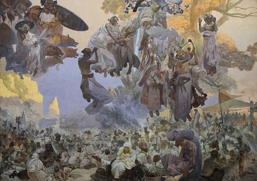 Lienzo l'epopea slava de Alfons Mucha para Decoración Hogar 60x90cm