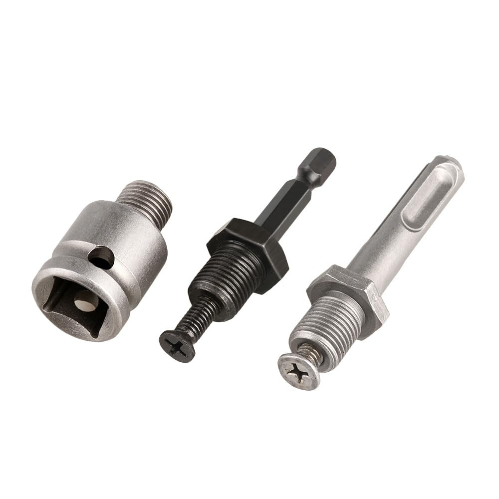 Mini mandrino per trapano Mandrino autoserrante Heavy Duty 1/2-20UNF, adattatore esagonale/SDS/femmina quadrata for conversione avvitatore a percussione