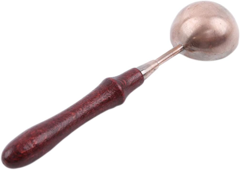 lehao Wax Seal Kit - Wax Spoon & Round Seal Stamp - Stove Melting Furnace - Metal Spoon - Retro Handmade Tool - Durable