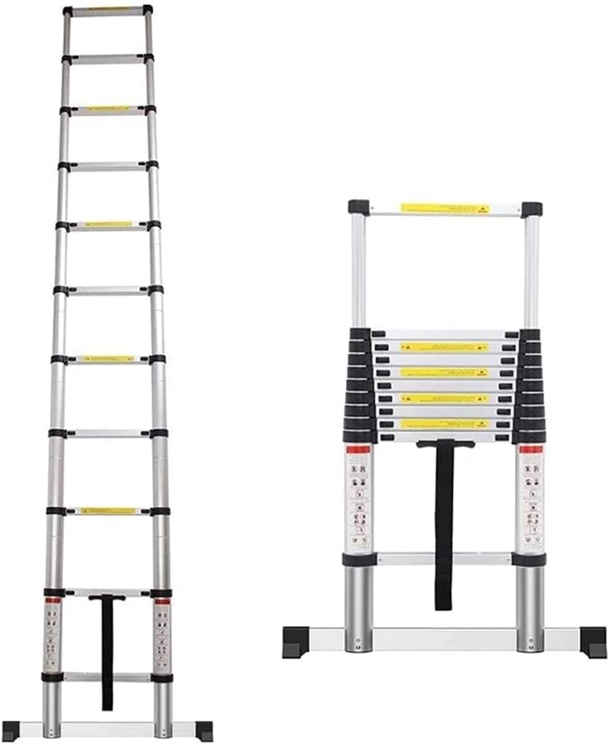 OKUOKA Telescoping Extension Ladder 20ft / 16ft / 12.5ft / 10.5ft, Aluminum Telescopic Ladders for Rooftop RV Attic Outdoor Indoor Use, Load 150kg (Size : 1.4m/4.5ft) Interesting Life