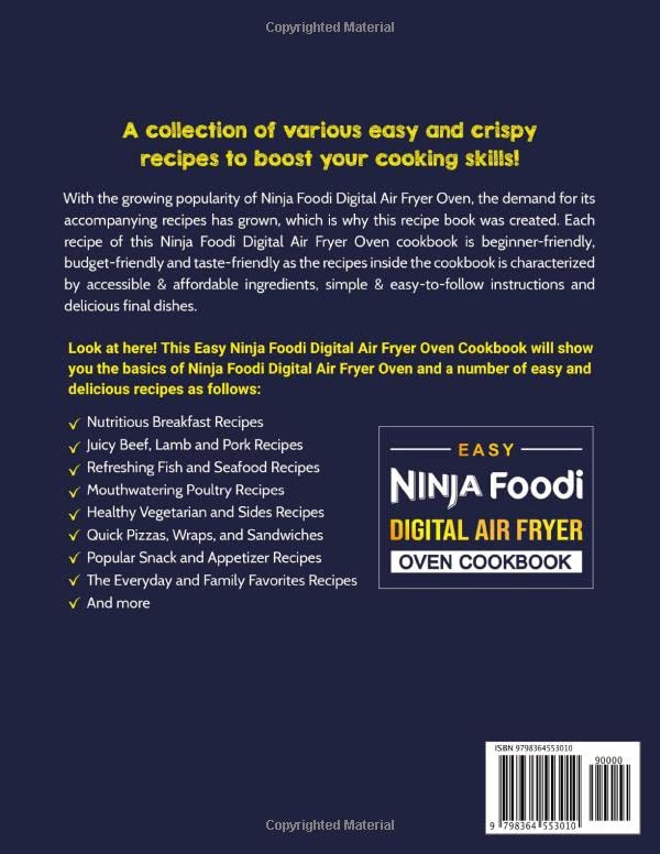 Miniatura 2 de Easy Ninja Foodi Digital Air Fryer Oven Cookbook 800 Simpler and Crispier Recipes for Beginners and Advanced Users On A Budget