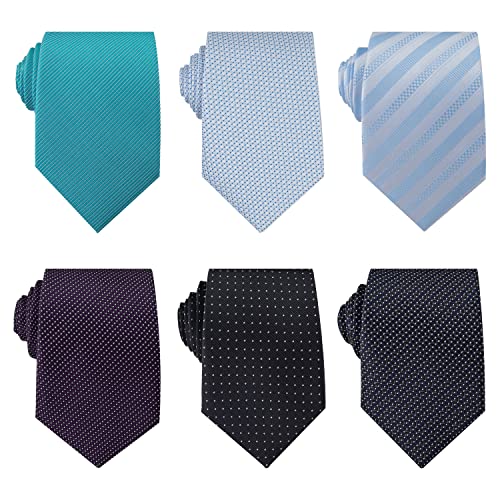 Image of Men's Necktie Classic Silk Tie Woven Jacquard Neck Ties 9 PCS