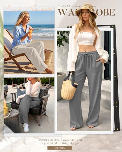 Pantalon de plage ample en lin Neer idéal pour vos vacances