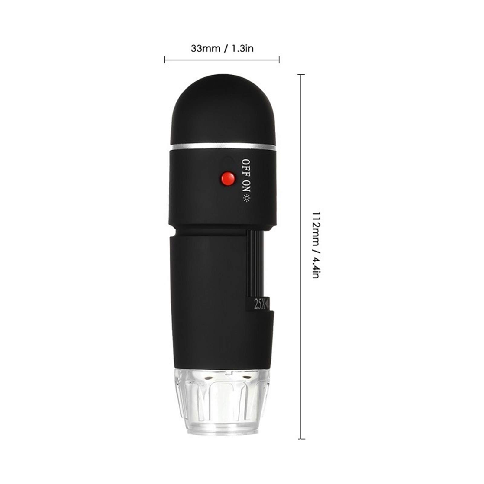 Mikroskop cyfrowy, 25x-600x Zoom USB Endoskop z 8 LED Light Podświetlany Uniwersalny stojak 2.0mp,Bez MęCząCych Oczu