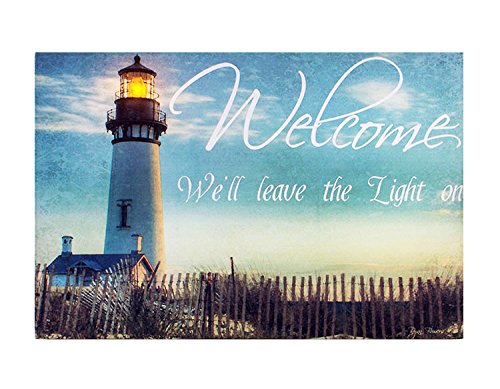 Ohio Wholesale Inc/Kennedy Canvas-Welcome Lighthouse (Lighted) (12 x 18)