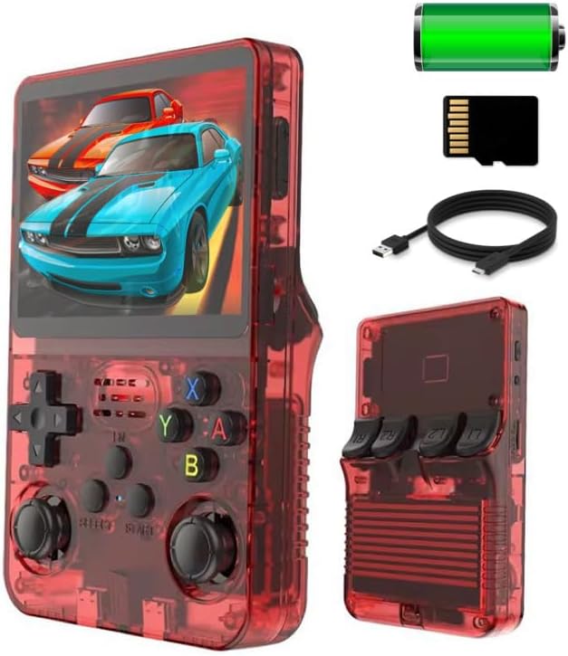 Consola de juegos portátil 20000 en 1, consola de videojuegos retro portátil R36S, mini juego de arcade de bolsillo retro, pantalla IPS HD de 3.5